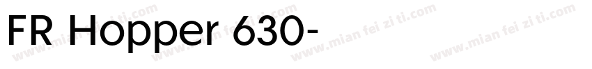 FR Hopper 630字体转换